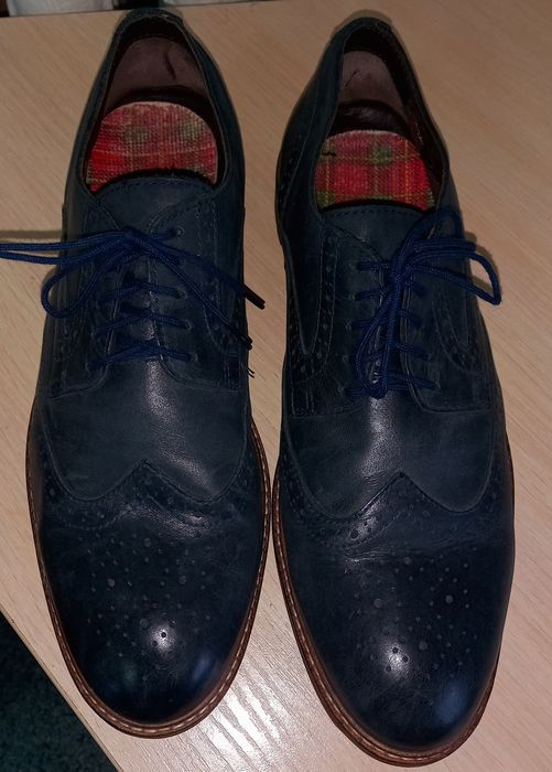 Чоловічі шкіряні туфлі-броги Clark's,43 розмір