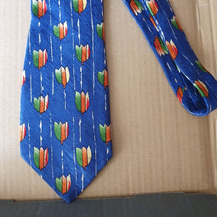 Krawat męski w kwiaty (k-5)OK