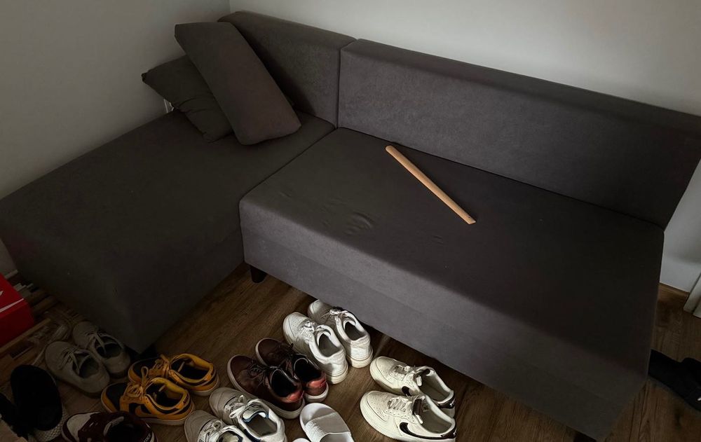 Narożnik Ikea z pojemnikiem