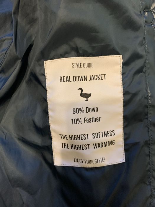 Пуховик зимняя куртка италия пух перо sisley (benetton)