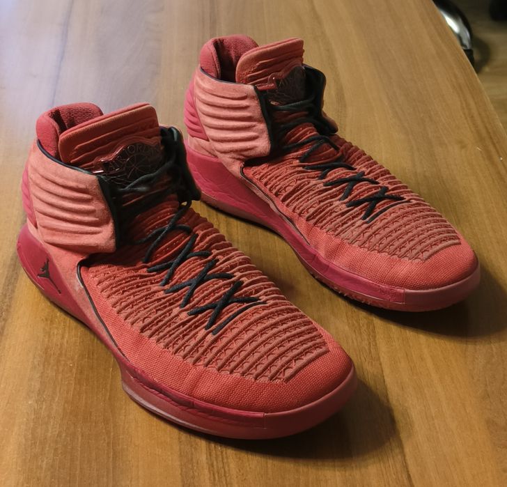 Кросівки спортивні чоловічі баскетбольні Nike Air Jordan XXXII "Rosso Corsa" Red 49.5 розмір