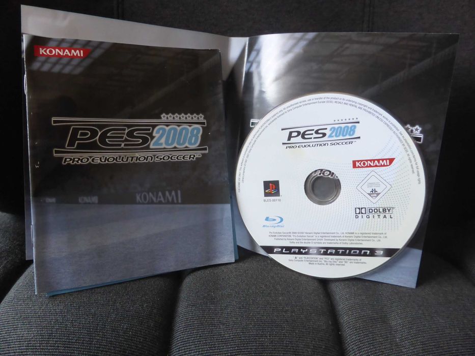 2 jogos Playstation 3, PES (2008 e 2009) sem caixa