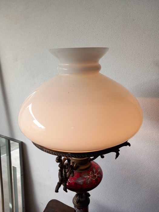 Candeeiro mesa opalino