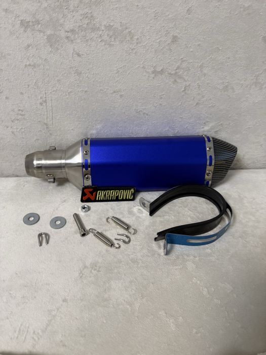 Прямоток Акрапович Acrapovic 37см карбон  глушник на мотоцикл