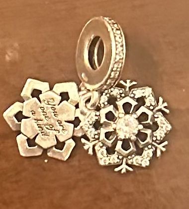 Pandora Snowflake Double Dangle – Prata 925 – Original