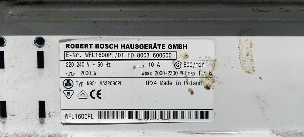 Siebe podwójny elektrozawór wody 230V/6W Bosch Siemens WFL1600PL