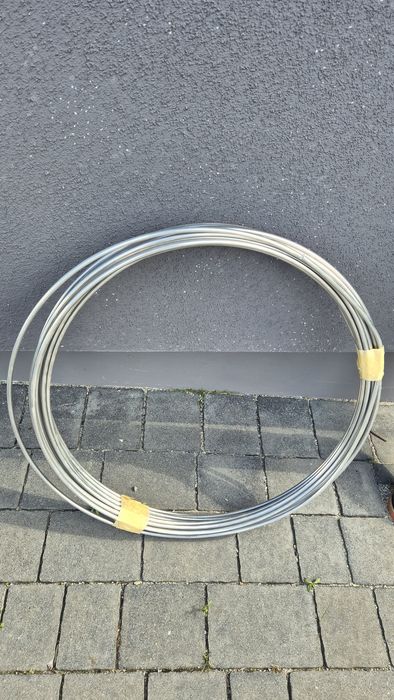 Drut aluminiowy fi 8 mm  do odgromu 31 metrów