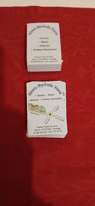 Baralho de cartas, com publicidade, novo