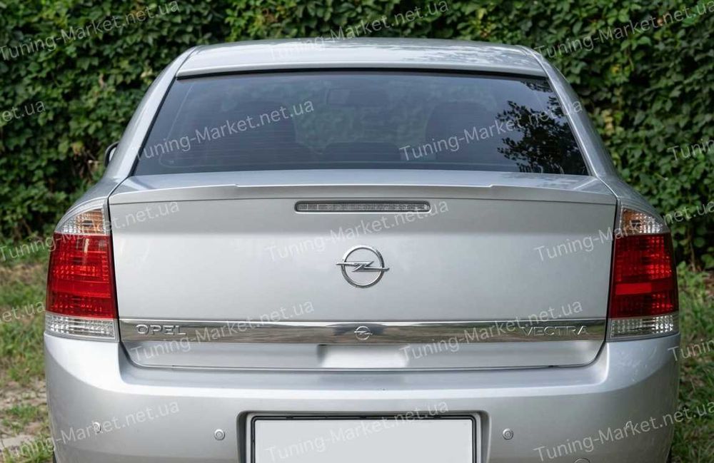 Лип спойлер на крышку багажника Opel Vectra C, Козырек на заднее стекло Опель Вектра Ц