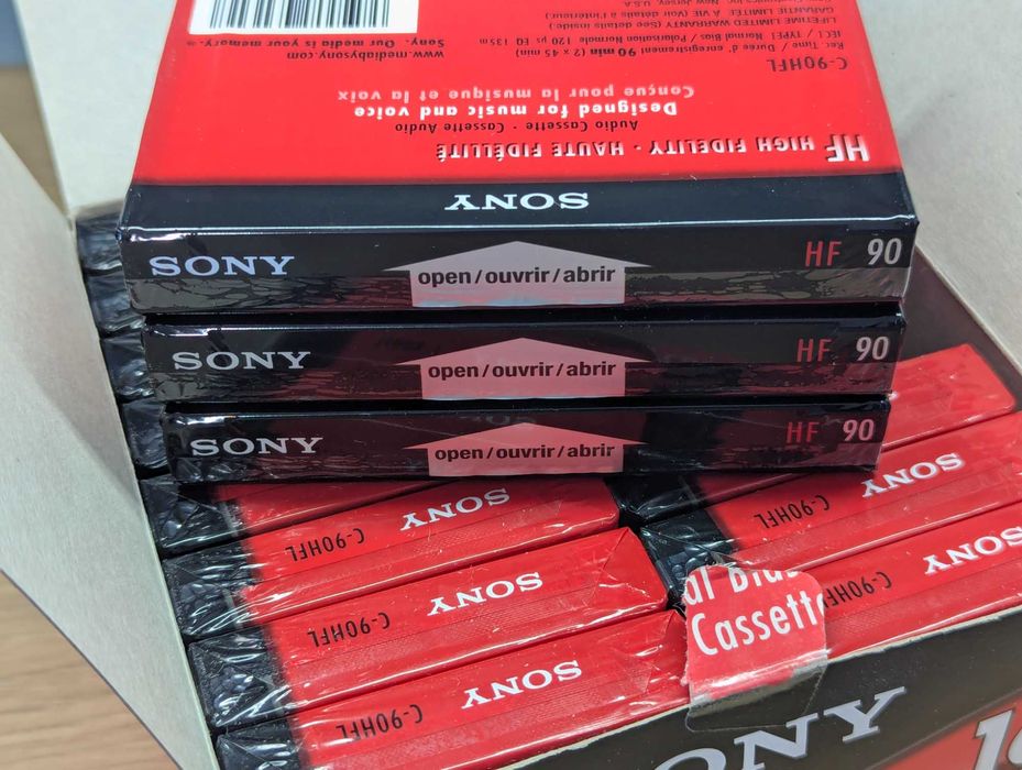 SONY HF90 Аудіокасети аудио кассеты пак 16 штук SONY HF90  USA