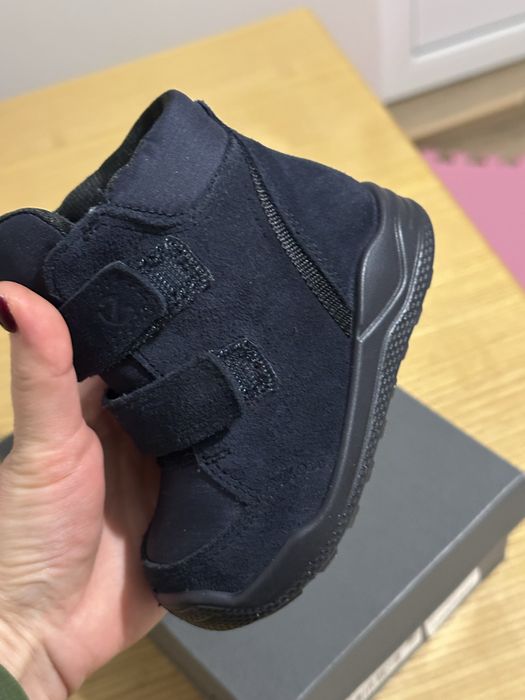 Зимові дитячі чоботи Ecco urban mini темно-сині, 21 розмір