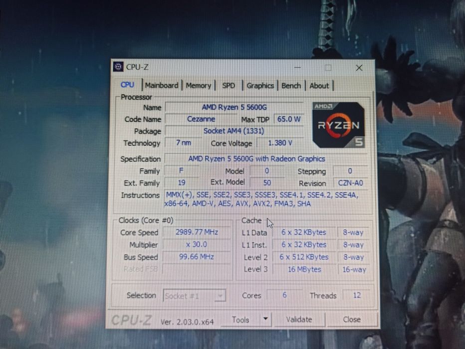 AMD Ryzen 5600g з вбудованою графікою Vega