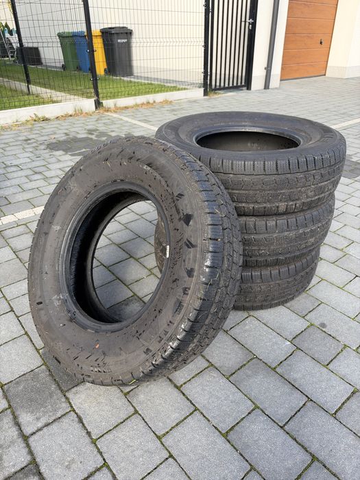 4 opony zimowe Nexen 225/75/16C – stan idealny!