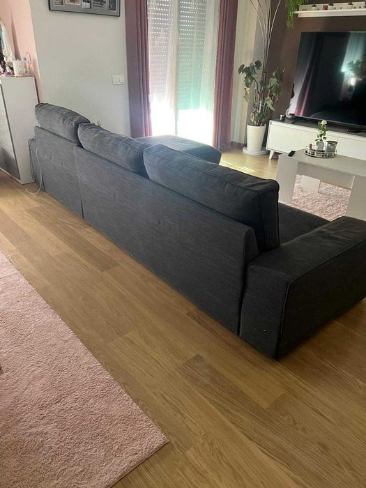 Sofá IKEA Kivik 3 lugares cinzento