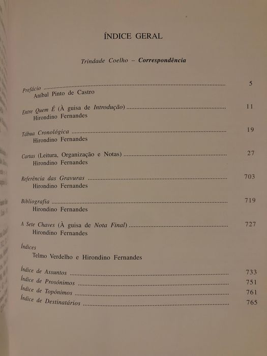 Trindade Coelho Correspondência/ Estudos sobre Jorge de Sena