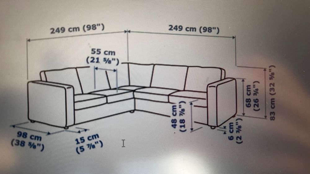 Sofa/kanapa narożna VIMLE