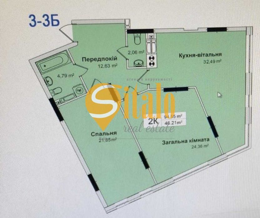 Квартира біля метро Славутич, ЖК Рів’єра, лише 1150 дол/кв.м, Осокорки