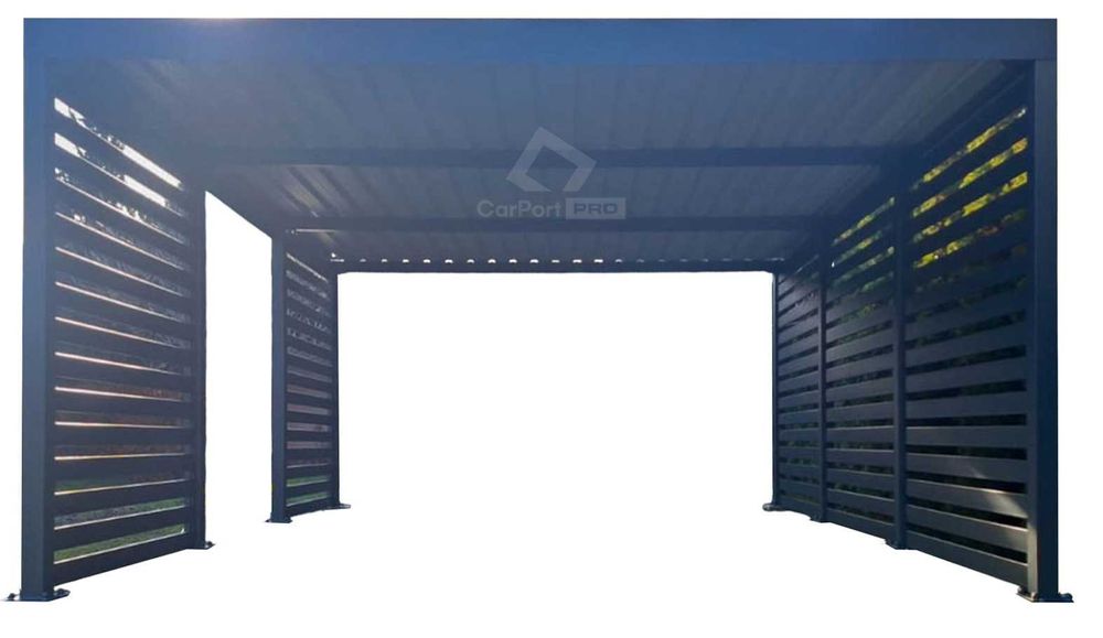 CarPort PREMIUM - wiata samochodowa 5x6  dodatkowa zabudowa CP126