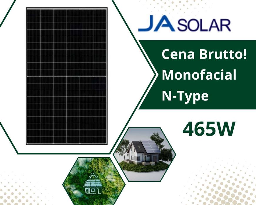 Panele Fotowoltaiczne 465W Ja Solar JAM54D40-465/LR_BF | Fotowoltaika Jinko Longi