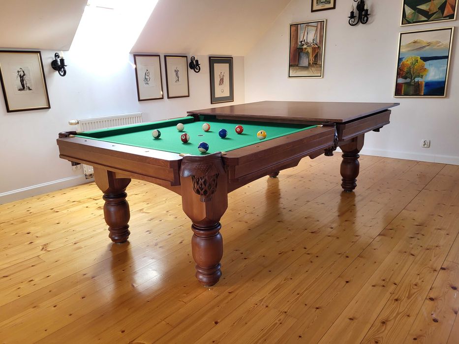 Stół do bilarda 3w1 stoły bilarde jadalniane ping pong płyta kamienna
