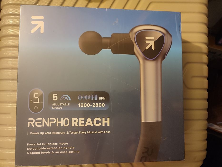 Pistola de Massagem Renpho Reach (Nova) Selada - Baixa de Preço