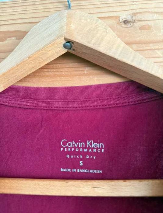 Longsleeve damski bluzka Calvin Klein bawełniana sportowa na zimę S/36