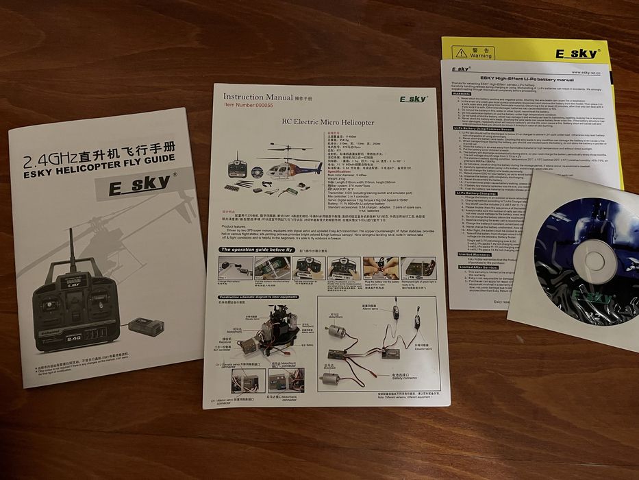 Радіокерований гелікоптер E-Sky Co-axial 2.4GHz