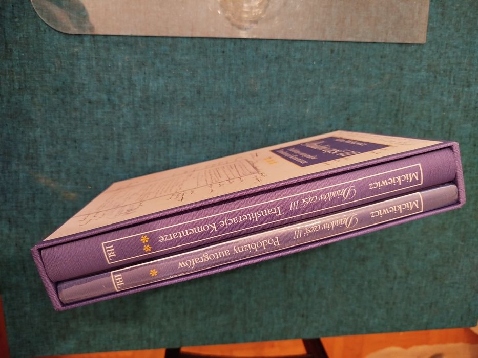 Dziadów część III 2 tomy
Podobizny autografów, Transliteracje Komentar