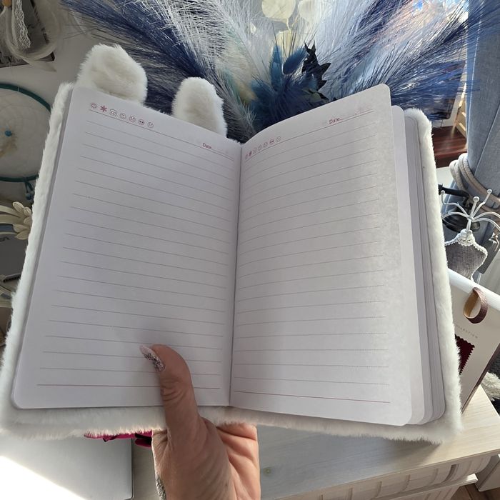 Notes króliczek wielkanocny puchatej okładce NOWY