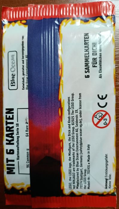 Картки Ніндзяго LEGO Ninjago (Набір 10 бустерів + 5 Золотих карт!)