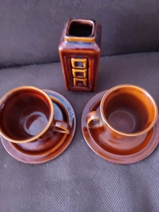 Pruszków wazonik  i 2 filiżanki