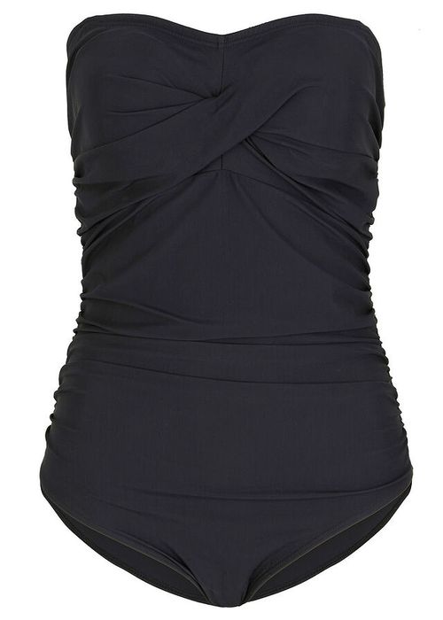 B.P.C kostium jednoczęściowy marszczony czarny 40.