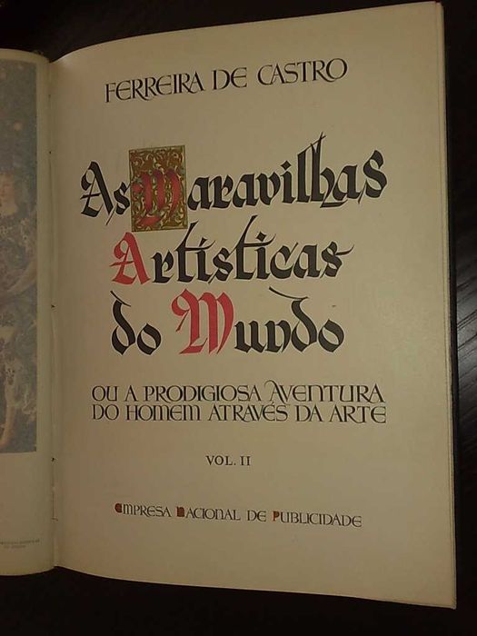 2 Vol. Maravilhas Artísticas Mundo de Ferreira de Castro-ÚLTIMOS DIAS