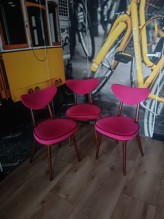 Krzesła serduszko lata 60