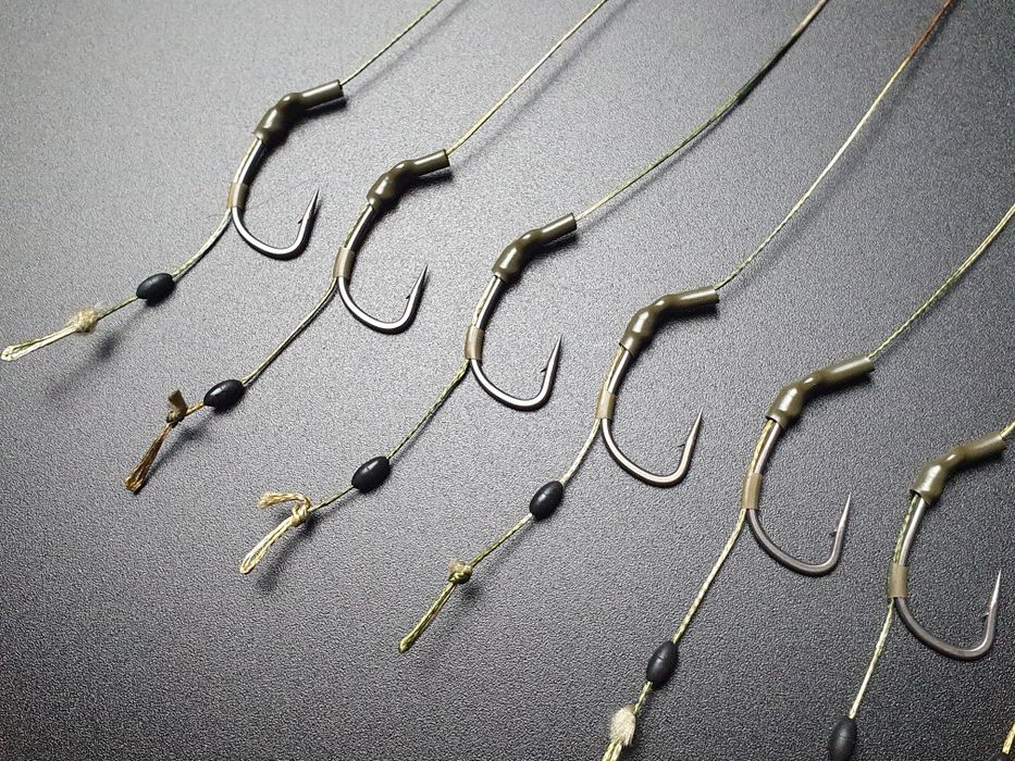 10 x Tube Blow Back Rig #4 przypony karpiowe z włosem