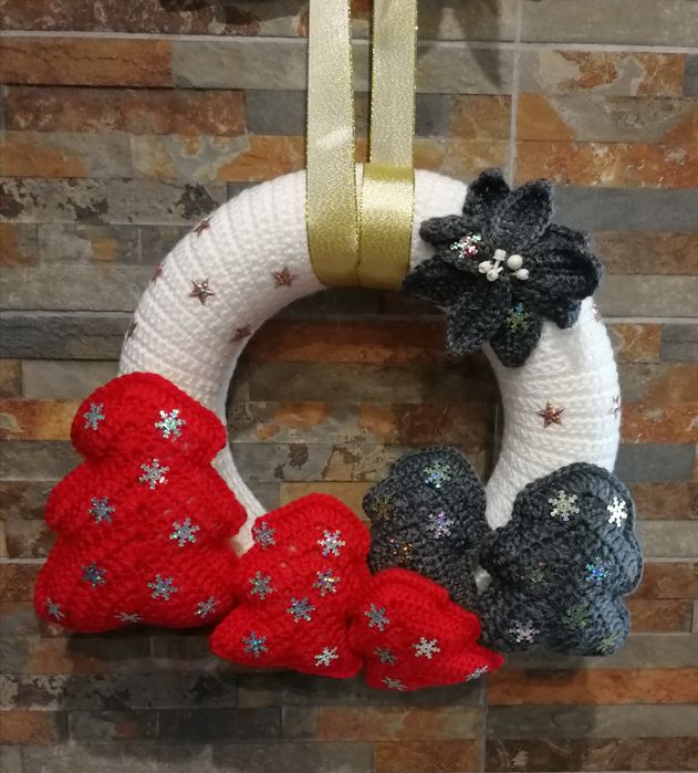 Wianek świąteczny zimoway bozonarodzeniowy