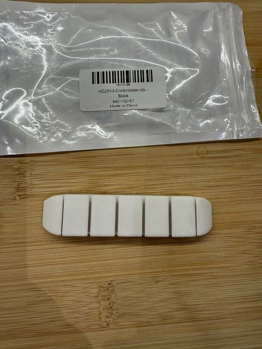 Samoprzylepny klips na kable organizer chwytak bialy 9cm