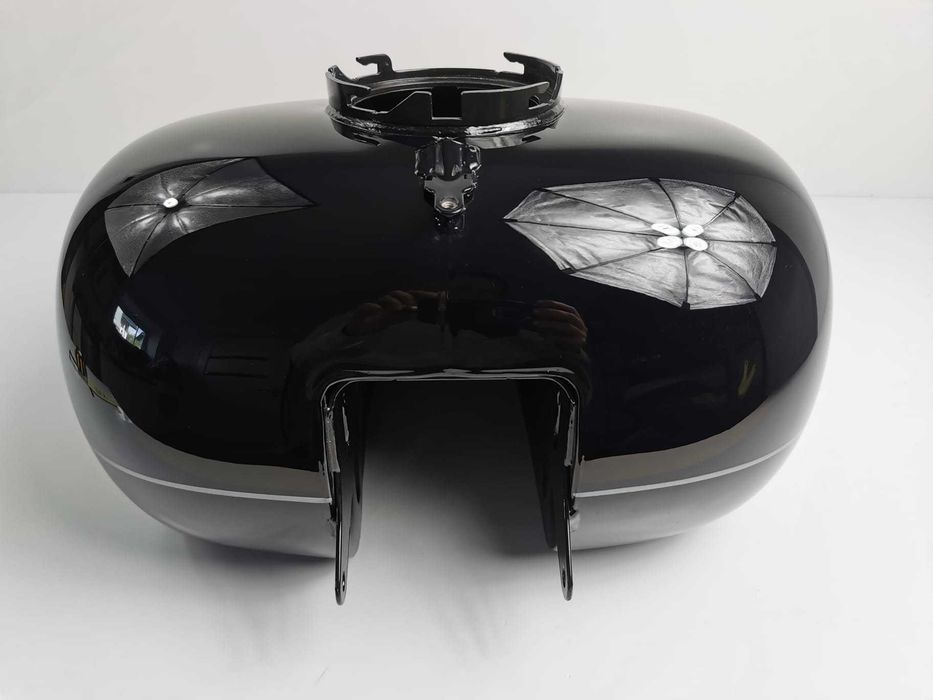HARLEY DAVIDSON  Electra Glide Touring Oryginalny Zbiornik Paliwa Bak  Emblematy Czarny Połysk