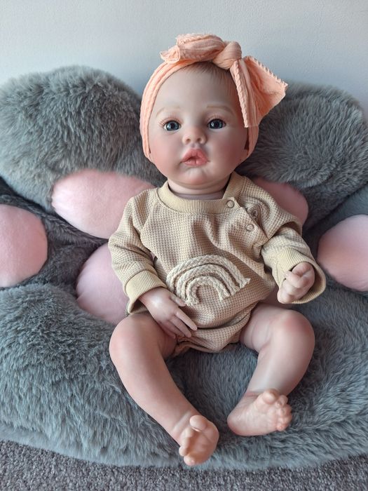 Lalka jak żywe dziecko reborn piękna NOWA duża 48 cm ubrana jak na zdj