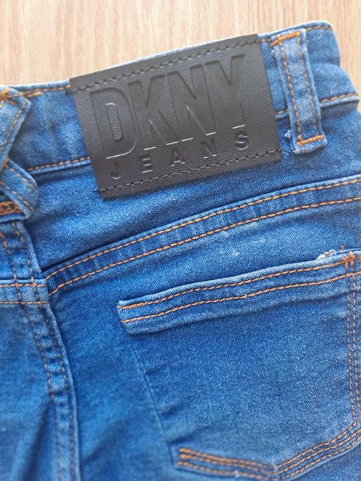 Zestaw tregginsów jeansowych dziewczęcych DKNY i RESERVED na 140 cm