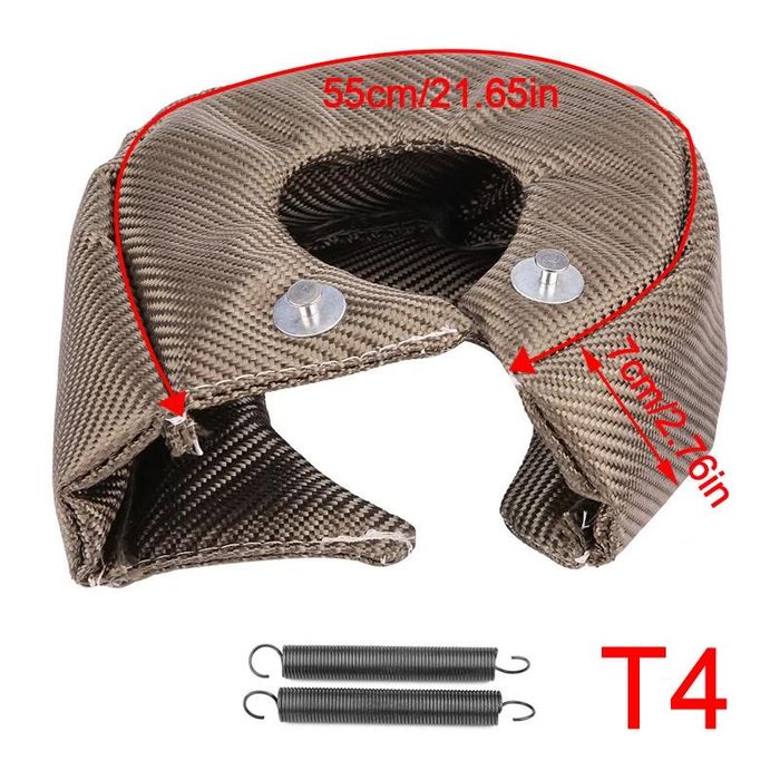 Tytanowa Osłona termiczna Koc turbosprężarki T4