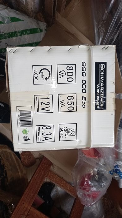 gerador elétrico portátil a gasolina  Schwarzbach SSG 800 Eco Novo