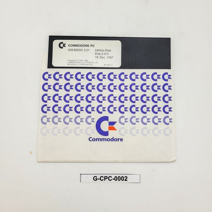 GW BASIC 3.21 Utilities Disk Commodore PC