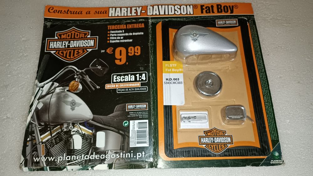 Antigas peças miniatura Harley Davidson por planeta Agostini