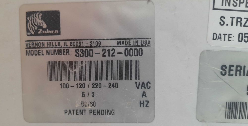 Impressora Etiquetas Códigos barras Zebra Stripe S300