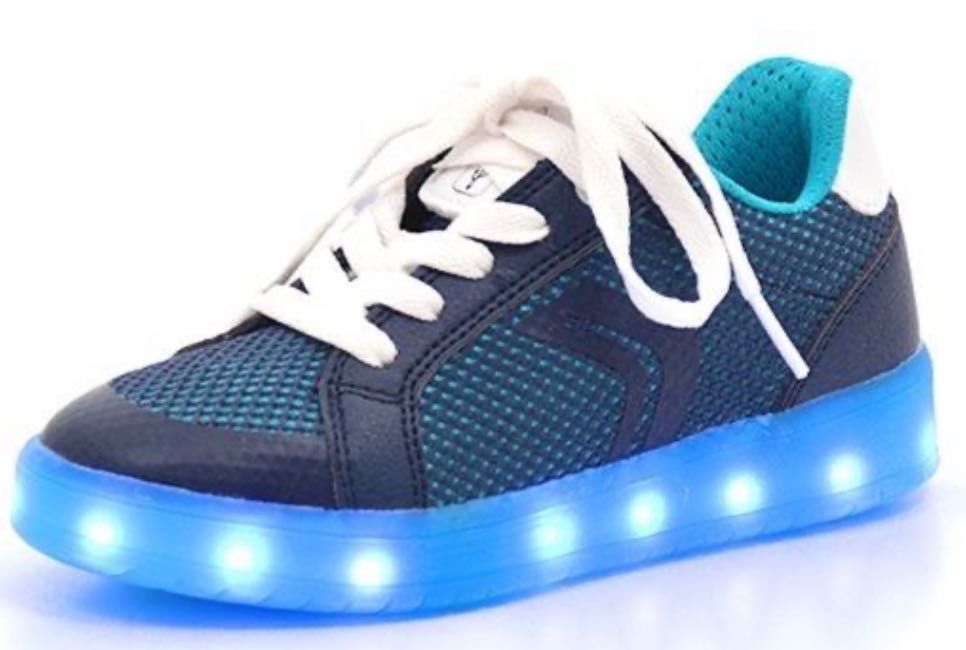 Geox Kommodor Sneaker niebieskie nowe buty led wiec ce migaj ce