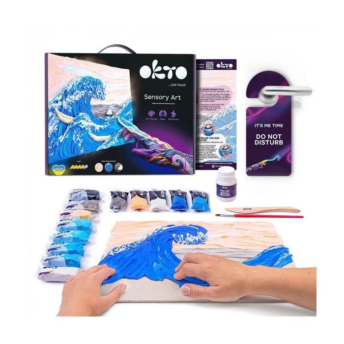 Набір для творчості ОКТО "Велика хвиля в Канаґаві", 30*40см, картина