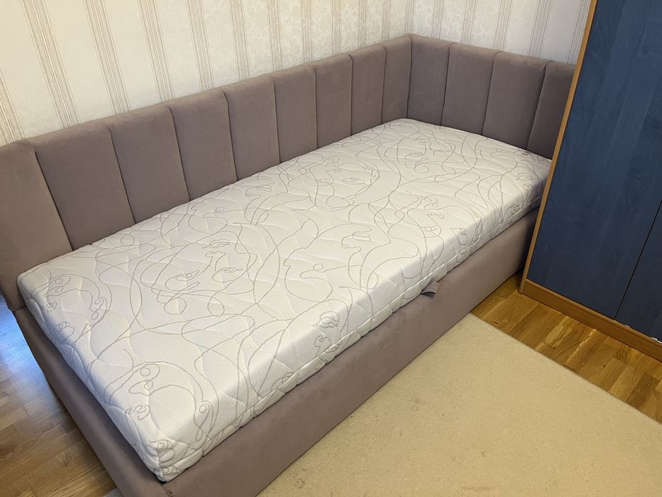 ліжко 80*190, ліжко із натурального дерева, підліткове ліжко, 90*190