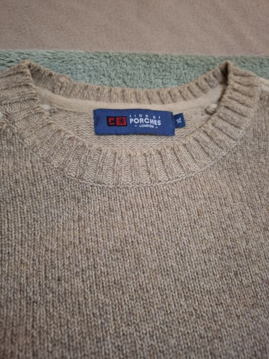 Camisola malha creme Lion of Porches, tamanho XL