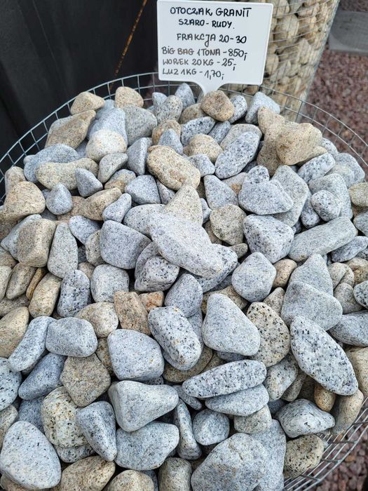 Otoczak granit szary 20-30 i 30-50 Kamienie ogrodowe dekoracyjne ozdob
